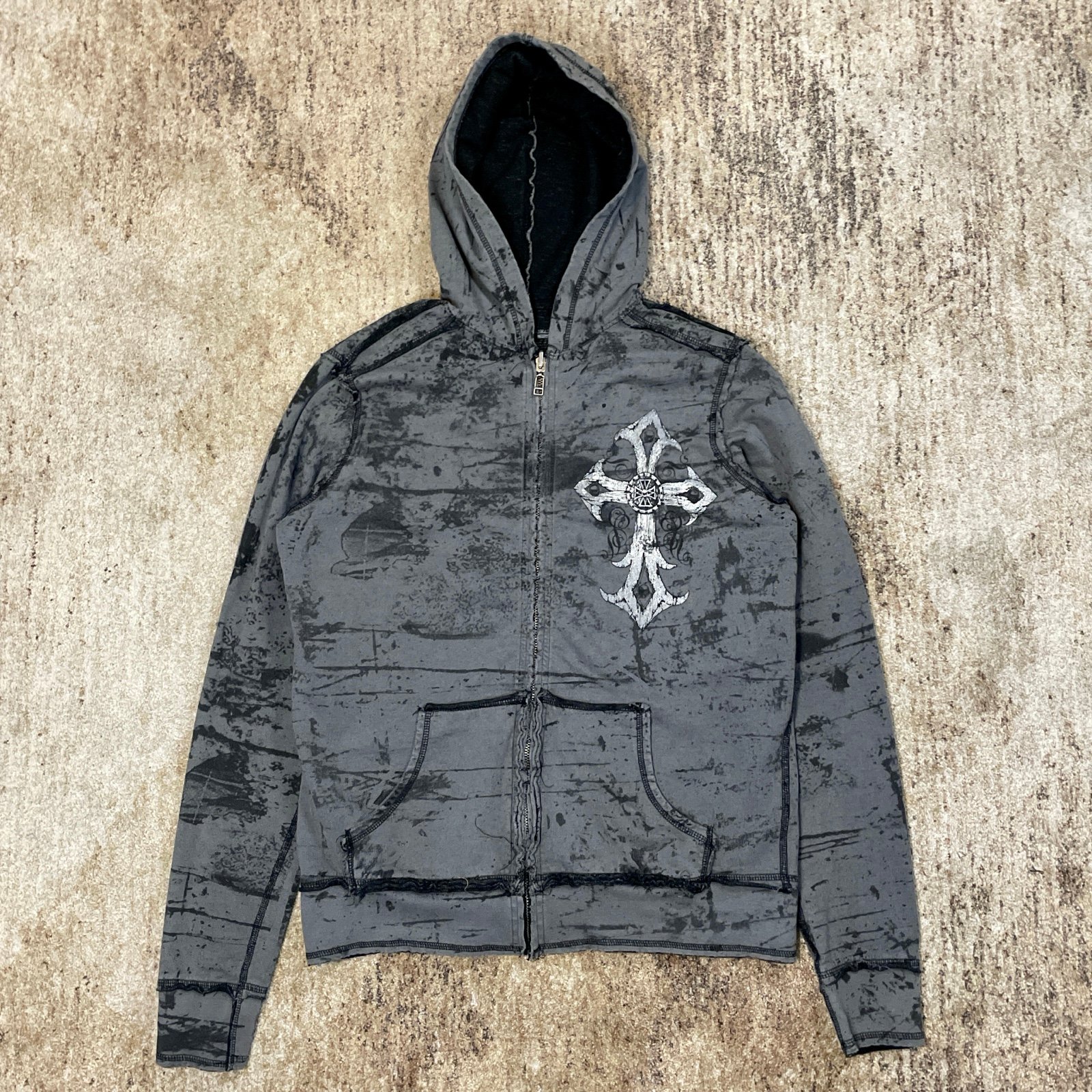 DUVETICA Short Fur-Trimmed Down Jacket y2k Punk Heisei Black