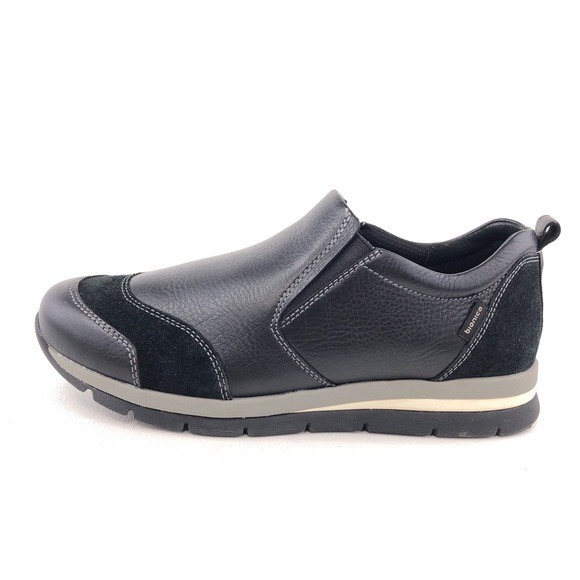 Bionica Talma Black Leather Slip on Sneakers 8.5 M