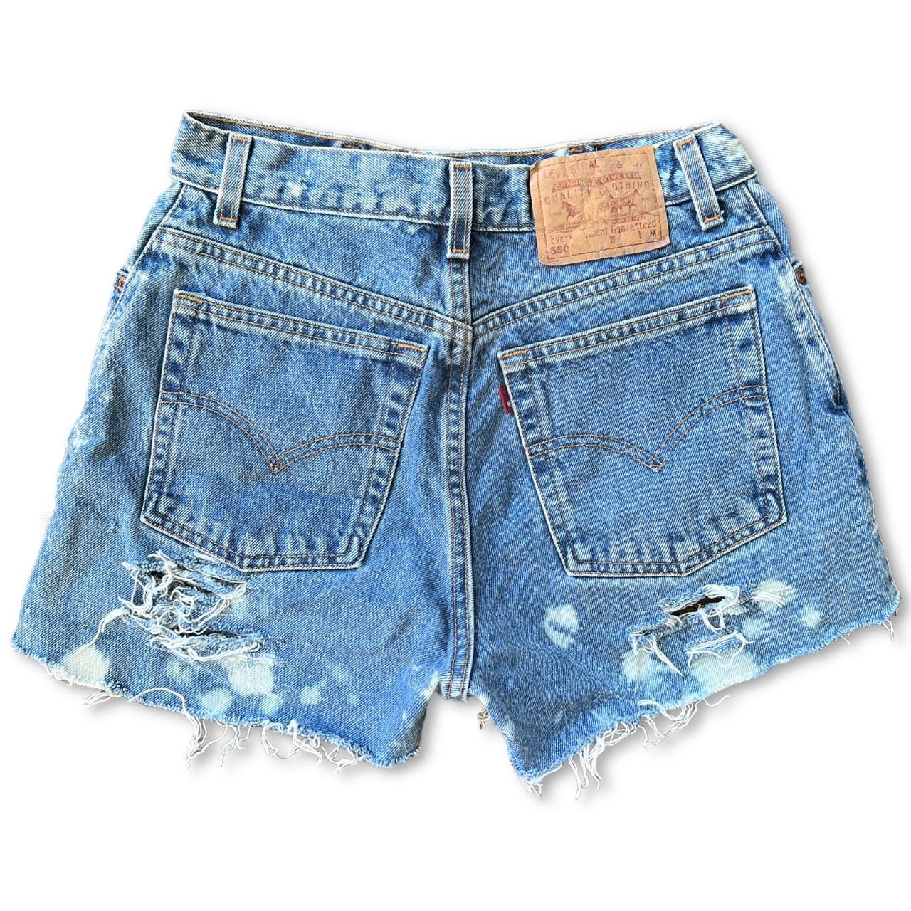 Vintage 90s Distressed Levi’s cut off Denim Jean Shorts 28