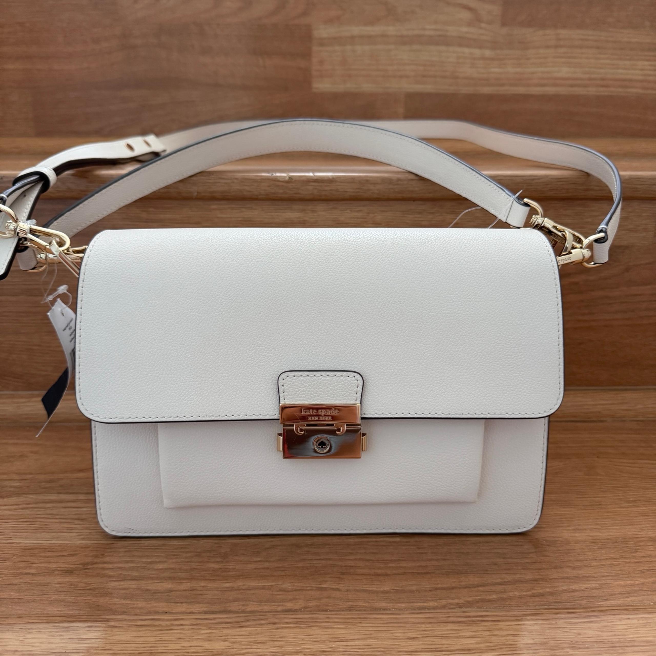 Kate Spade Voyage Small Grain Textured Le Shoulder Bag In Parchment KF638