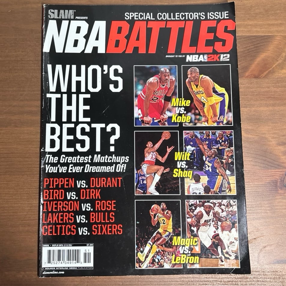 SLAM presents NBA Battles Special collector’s issue Mike vs Kobe