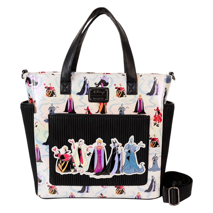 Disney Villains Iridescent All-Over Print Convertible Backpack & Tote Bag (New)
