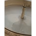 Vintage Beige Gold Bouillotte Style Tole Lamp + Shade Underwriter’s Laboratories