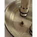 Vintage Beige Gold Bouillotte Style Tole Lamp + Shade Underwriter’s Laboratories