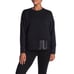 NIKE Just Do It Quilted Crewneck Sweatshirt Black Sweater Dri Fit Oversize XS