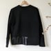 NIKE Just Do It Quilted Crewneck Sweatshirt Black Sweater Dri Fit Oversize XS