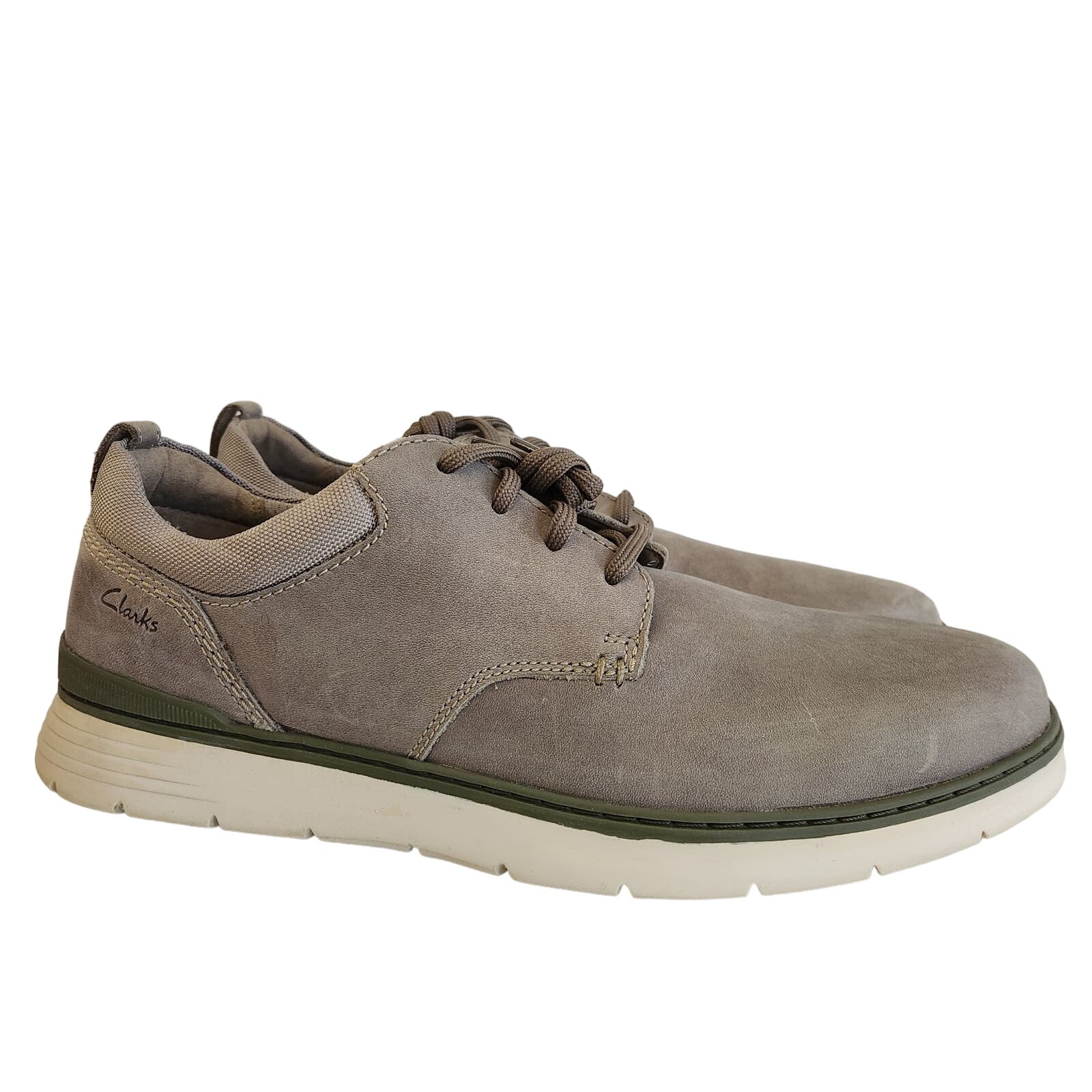 Clarks Men's Braxin Low Sneaker, Stone Combi, 11.5