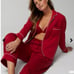 SOMA WOVEN Long-Sleeve Notch Collar Top and Pants Set. MSRP 138