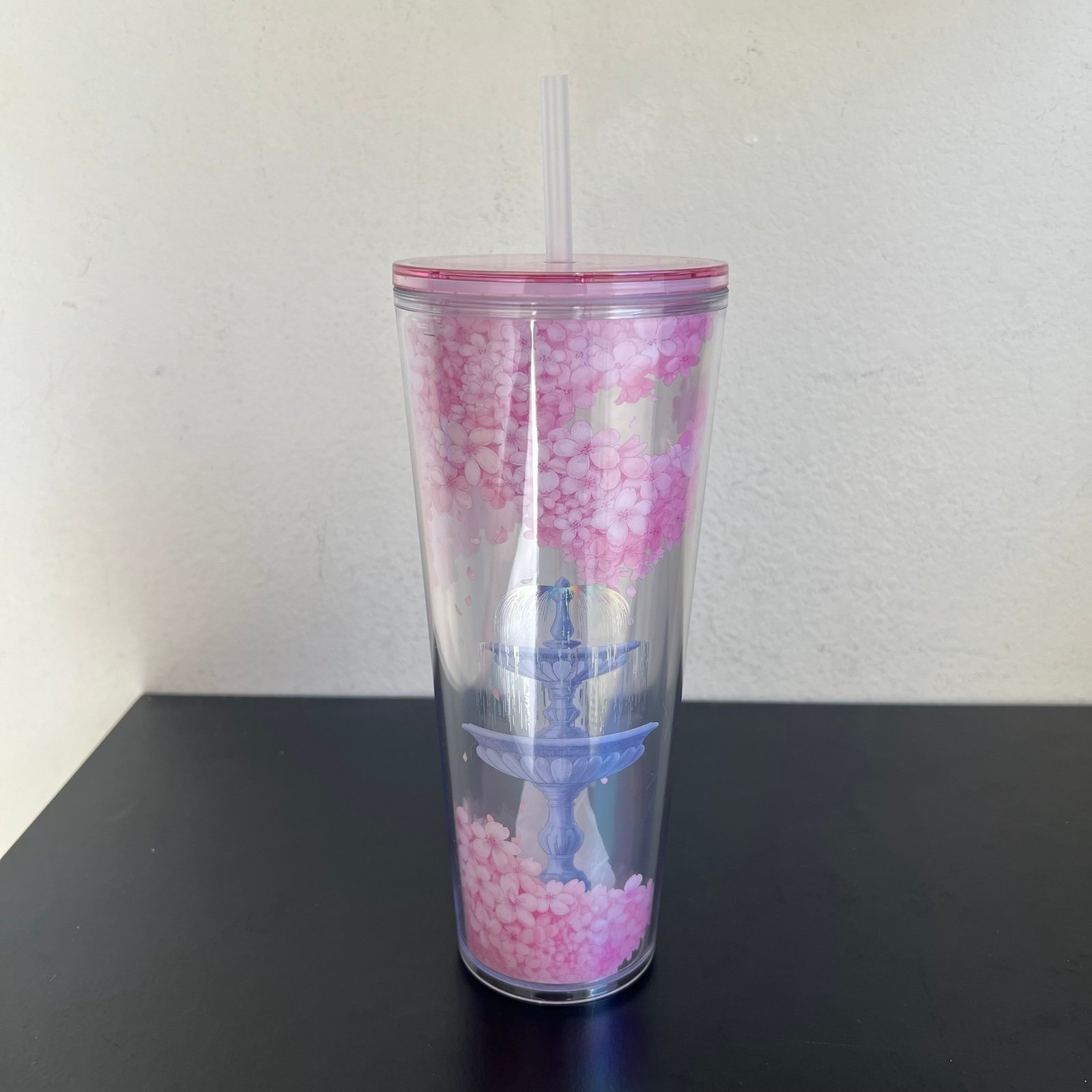 New STARBUCKS Cherry Blossom Garden Fountain Tumbler