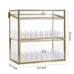 Two Layer Vanity Glass Lipstick Organizer