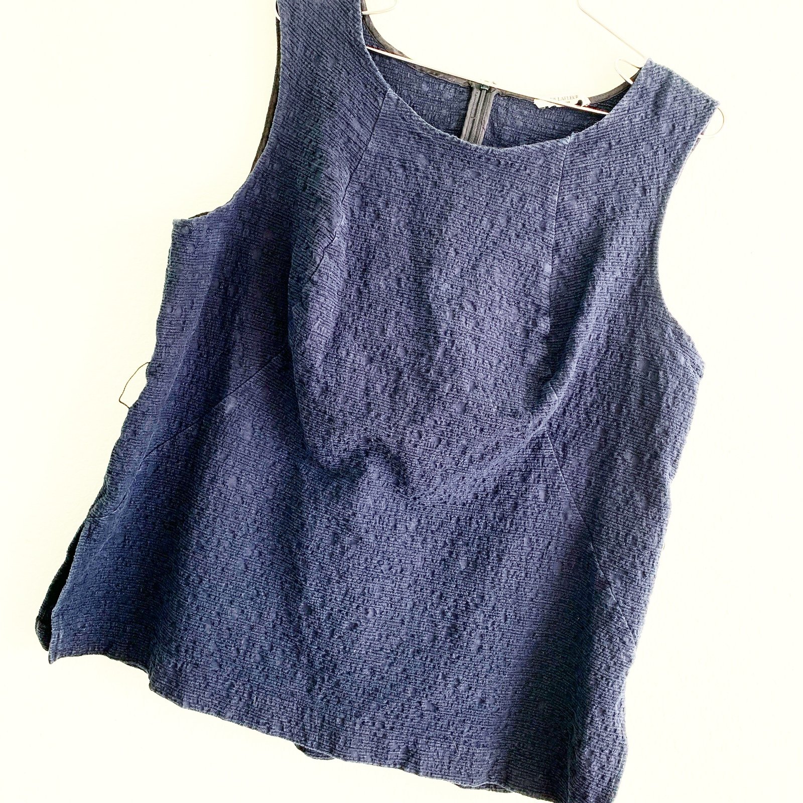 M M LAFLEUR Textured sleeveless blouse top 2X XXL ladies cotton blend