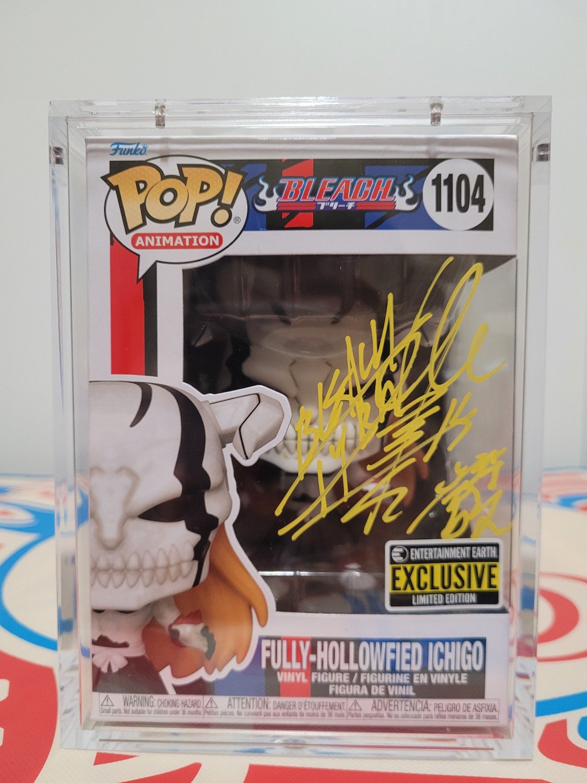 Bleach Ichigo Funko Pop Signed by Japanese VA Masakazu Morita w/ SWAU COA