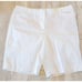 Talbots 14 Shorts Women's White Perfect Short Chino Pockets Button Hook Zip