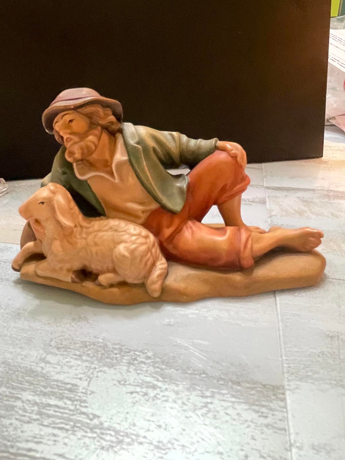 Vintage Fontaine Depose Italy Nativity Shepherd
