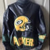 Men's Size LARGE GBP Carl Banks Leather Jacket