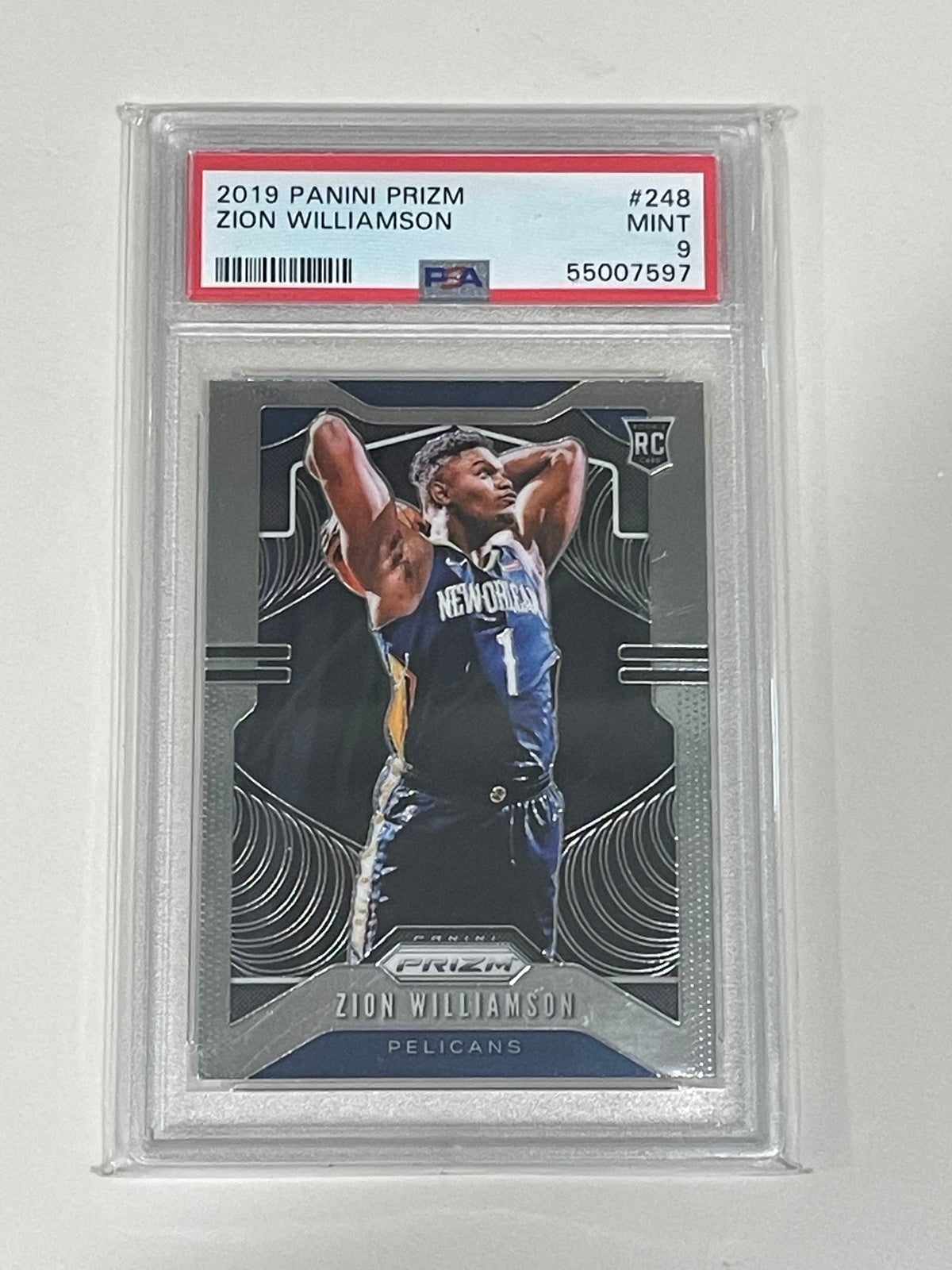 2019 Panini Prizm Zion Williamson RC PSA 9