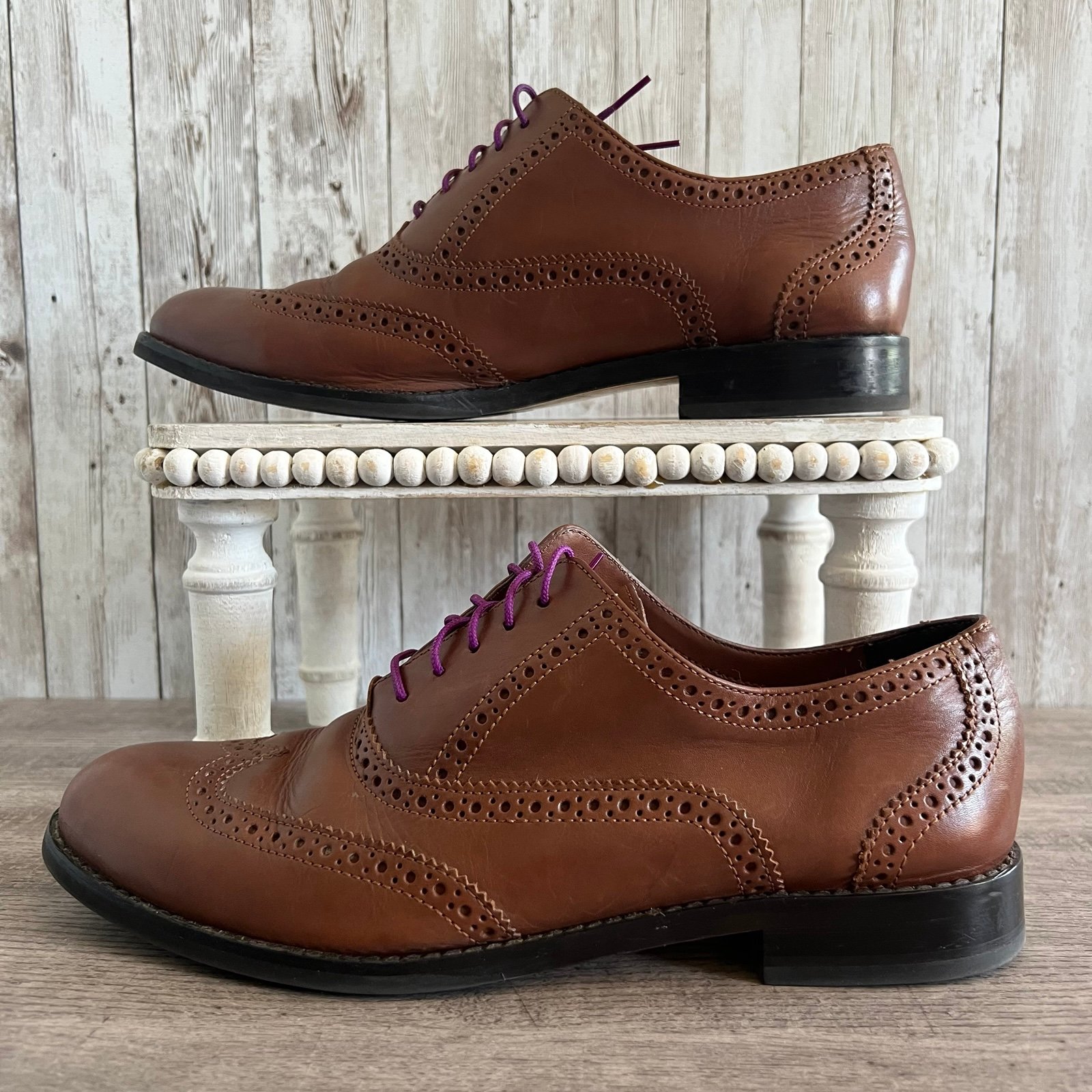 Cole Haan Women’s Brown Leather Oxford Shoes