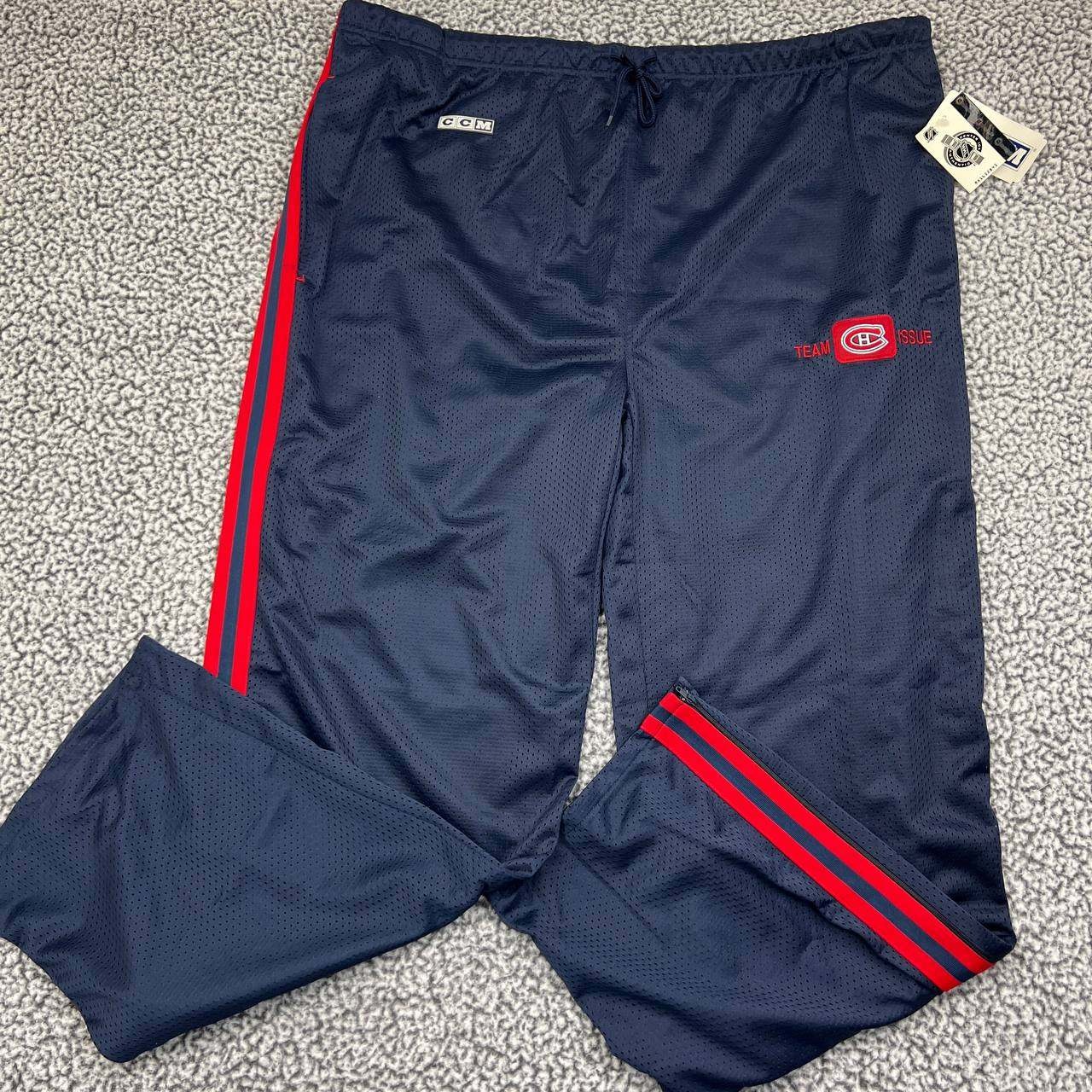 Montreal Canadiens Sweatpants Men XL Blue Team Issue CCM Drawstring Adult New