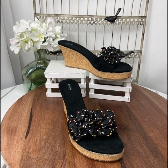 Oliver San Frans Galaxy Womens Cork Wedge Size 9M.