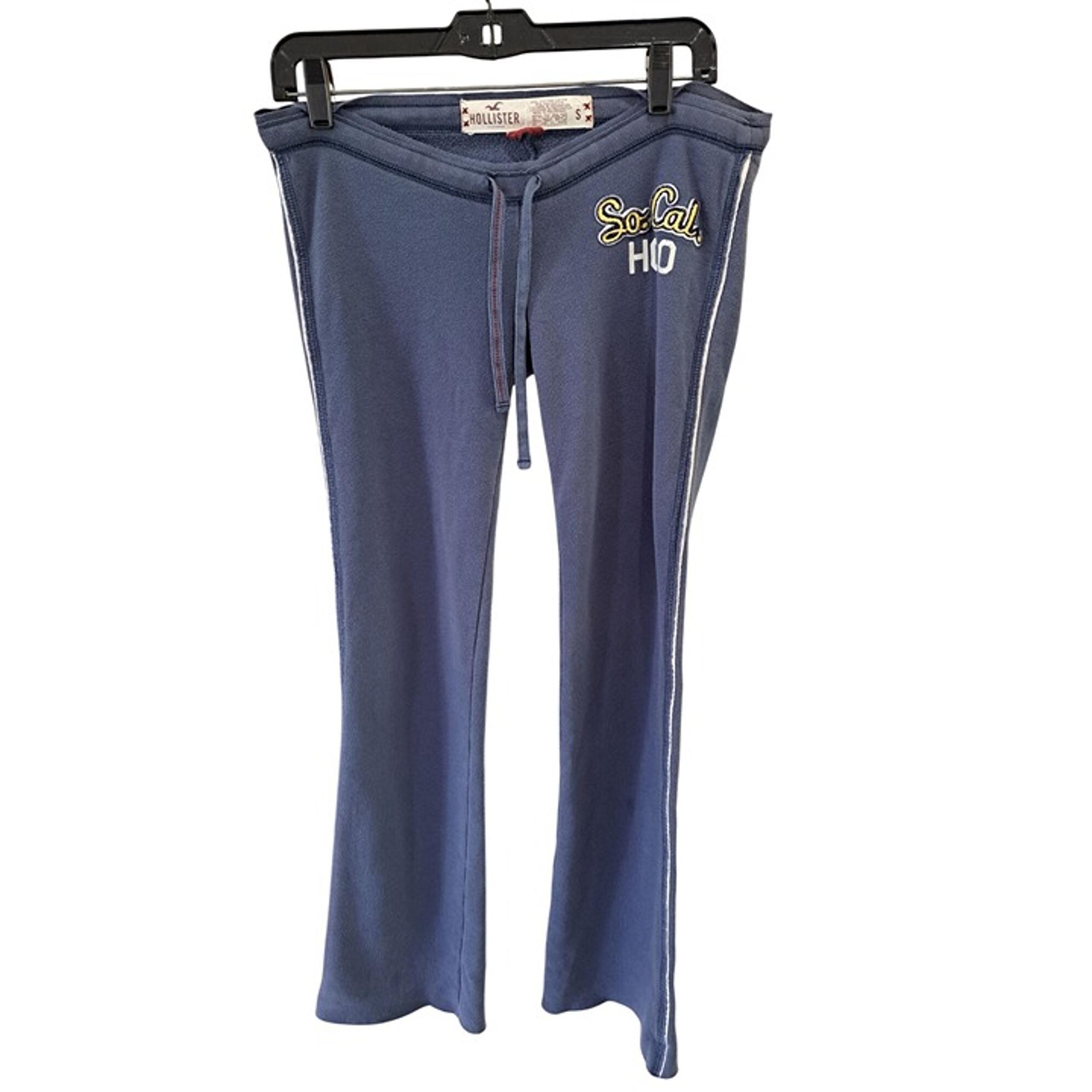 Y2K Vtg Hollister Womens So Cal HCO Blue Sweatpants S 1922 Lounge Drawstring