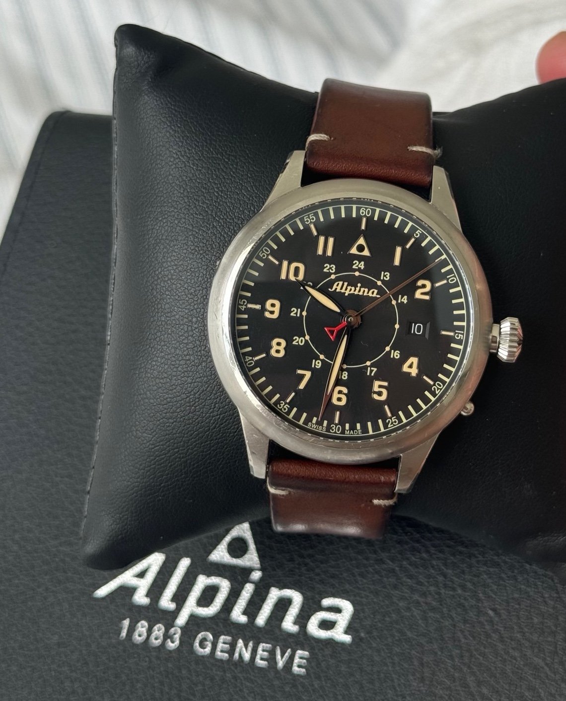 Alpina Limited Edition 0447/1883 Pilot Heritage Startimer 44mm READ!!