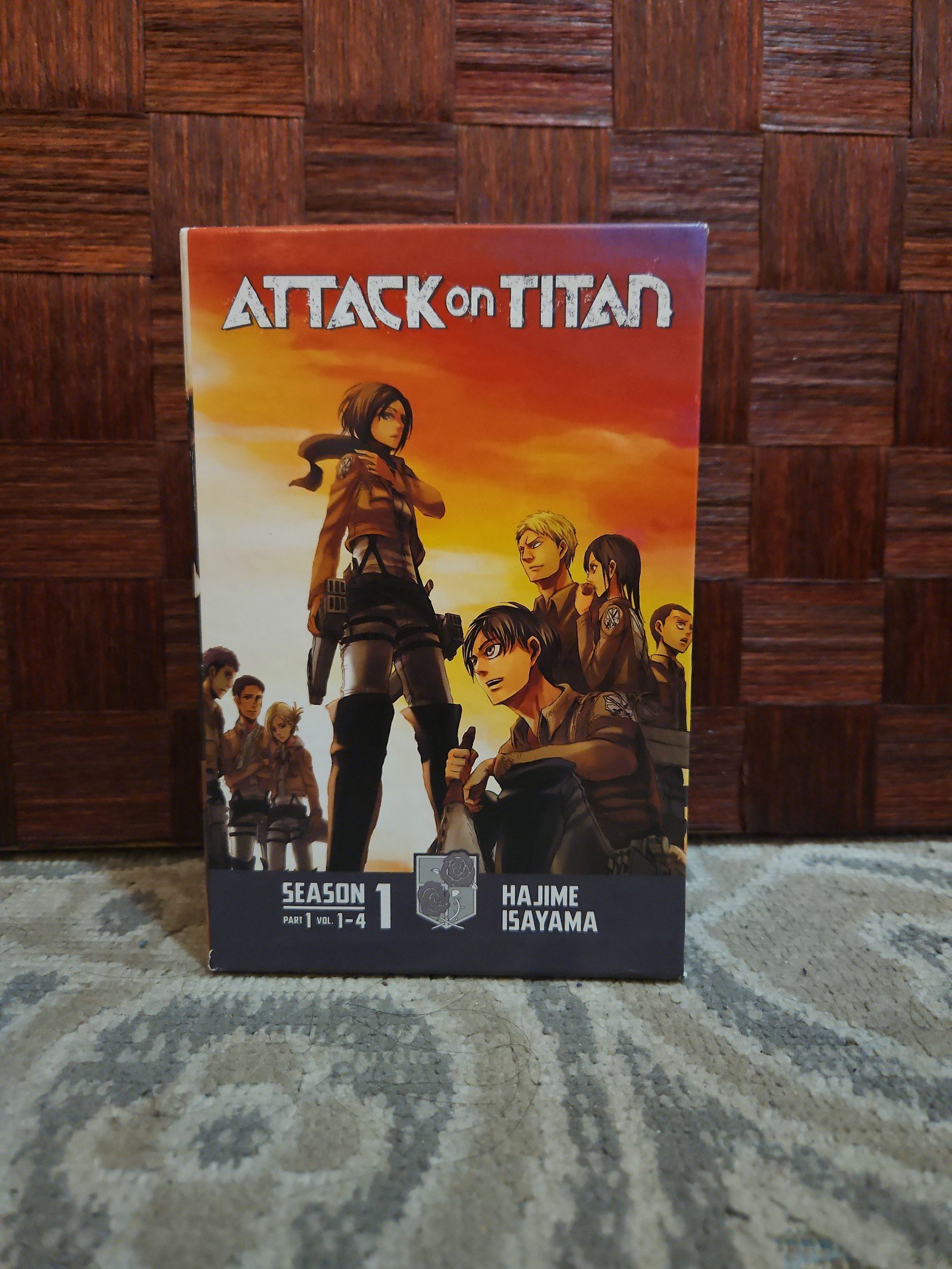Attack on Titan Season 1 Part 1 Manga Box Set 1~4