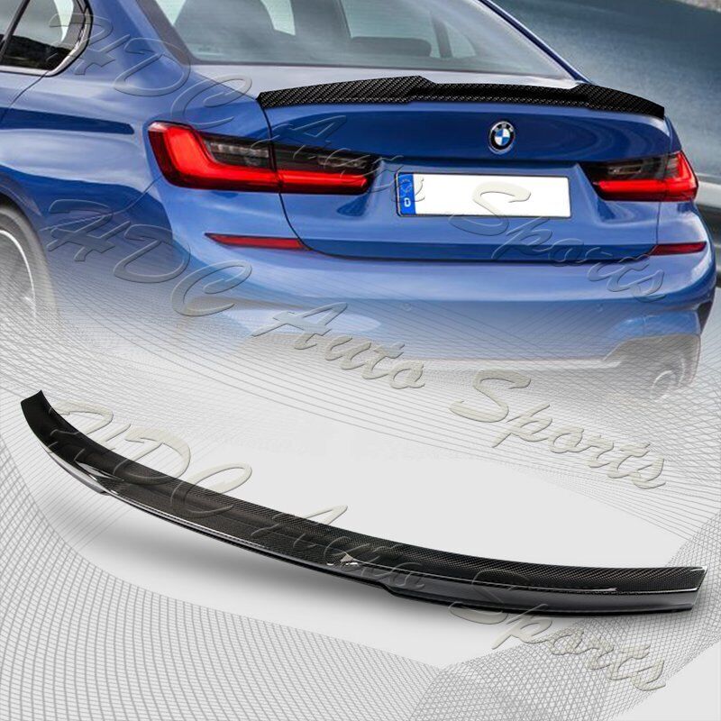 For 19-23 BMW 320i 330i M340i G20 M4 Type Real Carbon Fiber Rear Trunk Spoiler