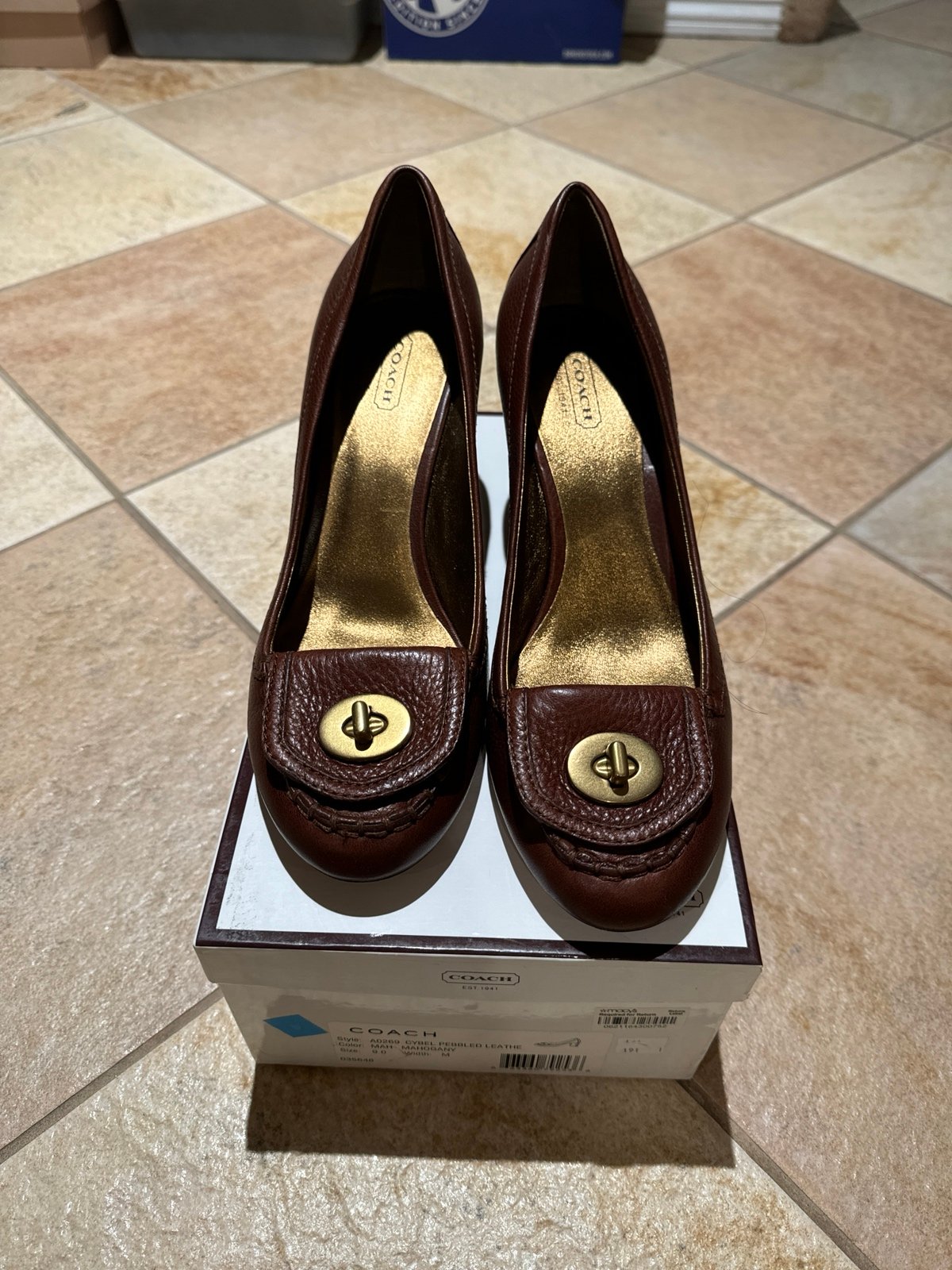 Coach Leather Heels - Like New