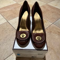 Coach Leather Heels - Like New