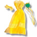 BARBIE GENUINE FASHION WEDDING OF THE YEAR 1979 BRIDESMAID YELLOW FORMAL DRESS