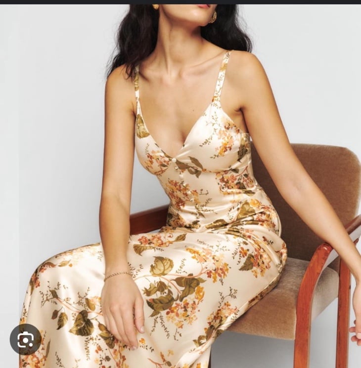 NWT Reformation Essa Silk Dress