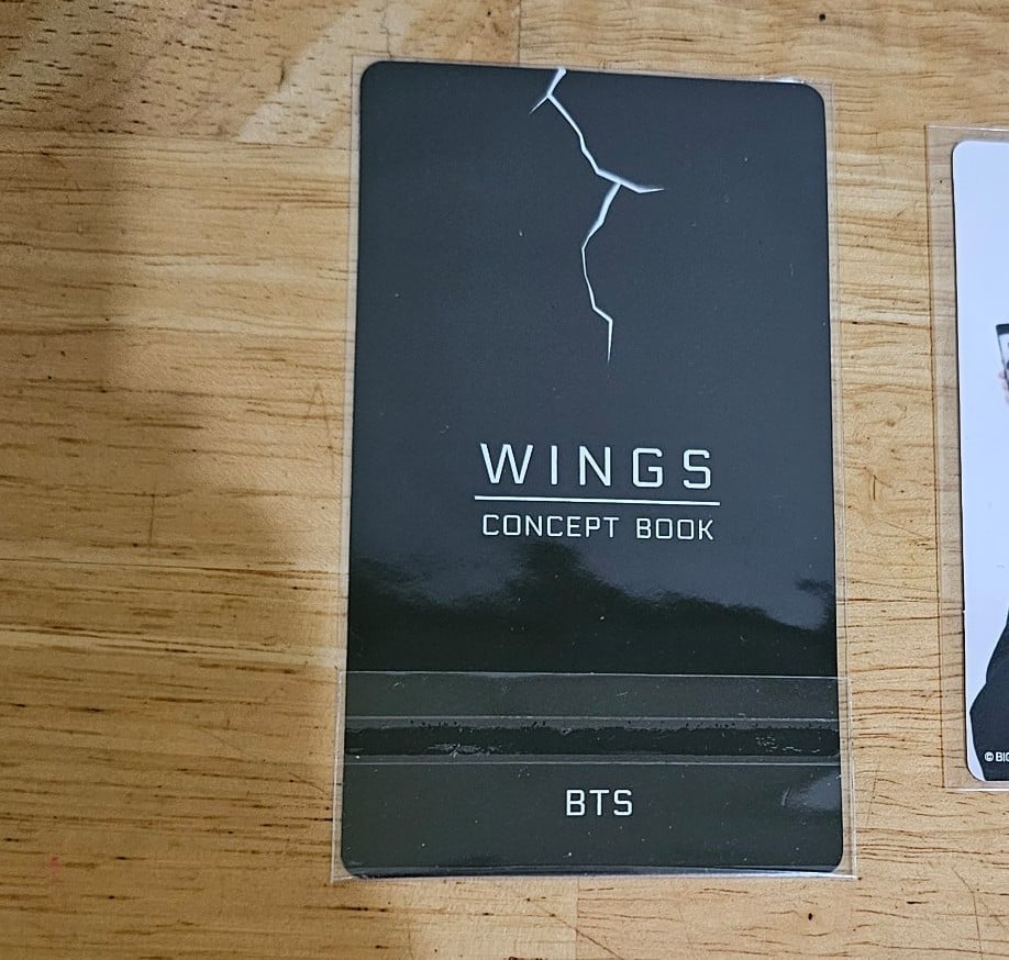 BTS Jungkook Wings concept book lenticular photocard
