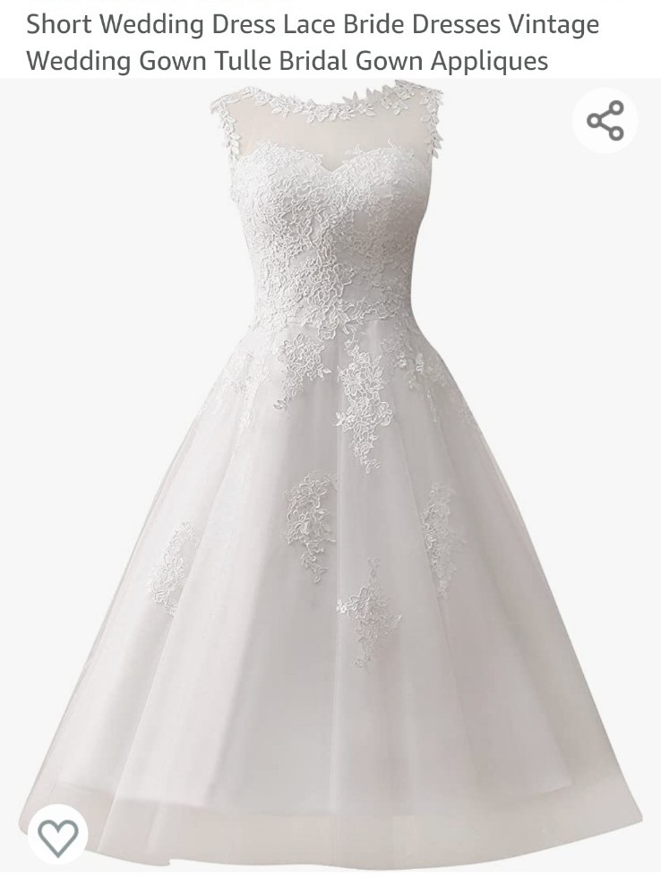 Jaden short wedding dress lace vintage wedding gown tulle bridal gown applique Jaden short wedding dress lace vintage wedding gown tulle bridal gown applique