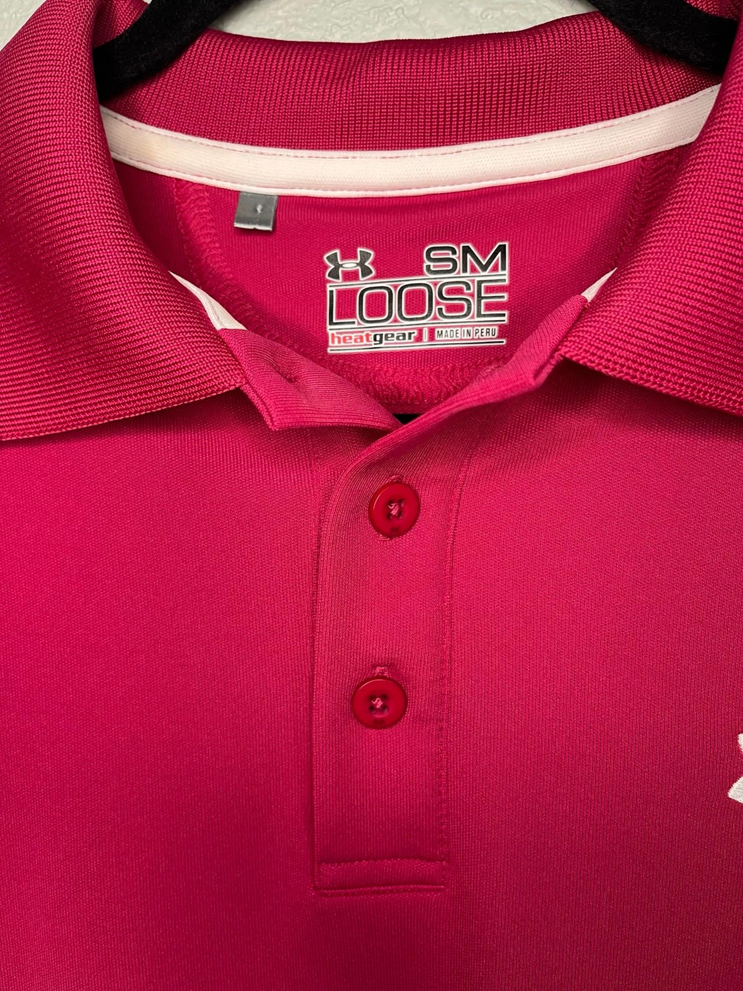 Under Armour Loose Heat Gear Polo Shirt Size Sm