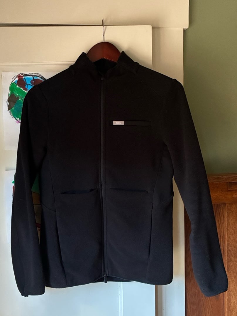 Figs On-Shift Fleece jacket - size XS Black