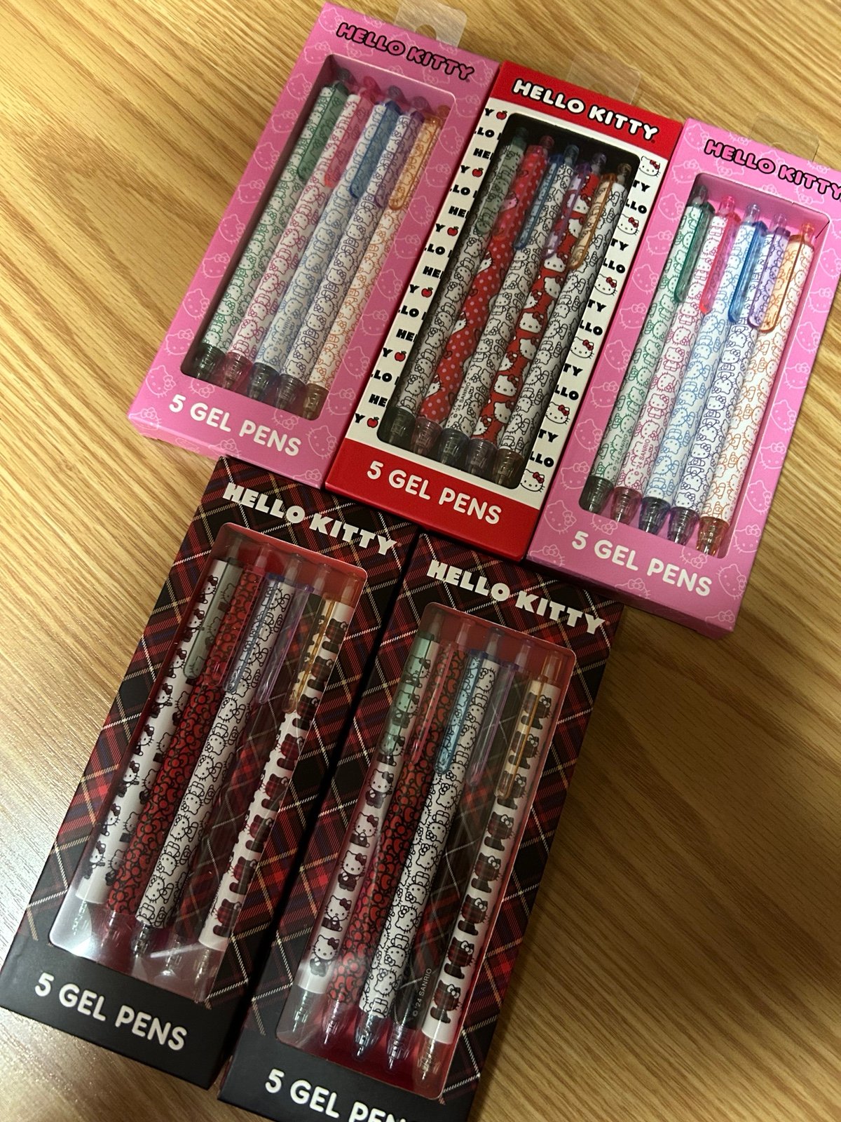 Hello Kitty Gel Pens - Bundle Set of 5 packs!