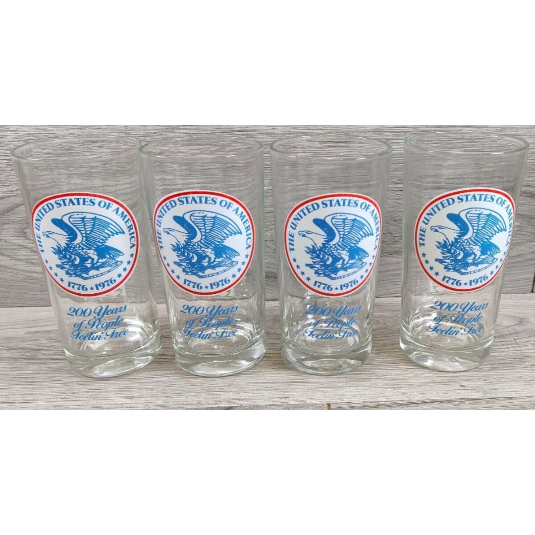 Bicentennial Pepsi 'The United States of America Tumblers 1776-1976