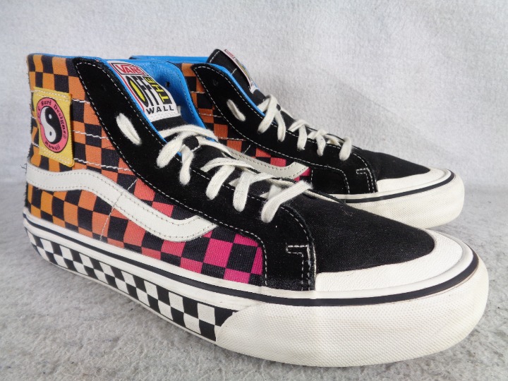 Vans T&C Surf Hawaii Sk8-Hi Decon SF Checkerboard Skate Shoes Mens US 9 Multi