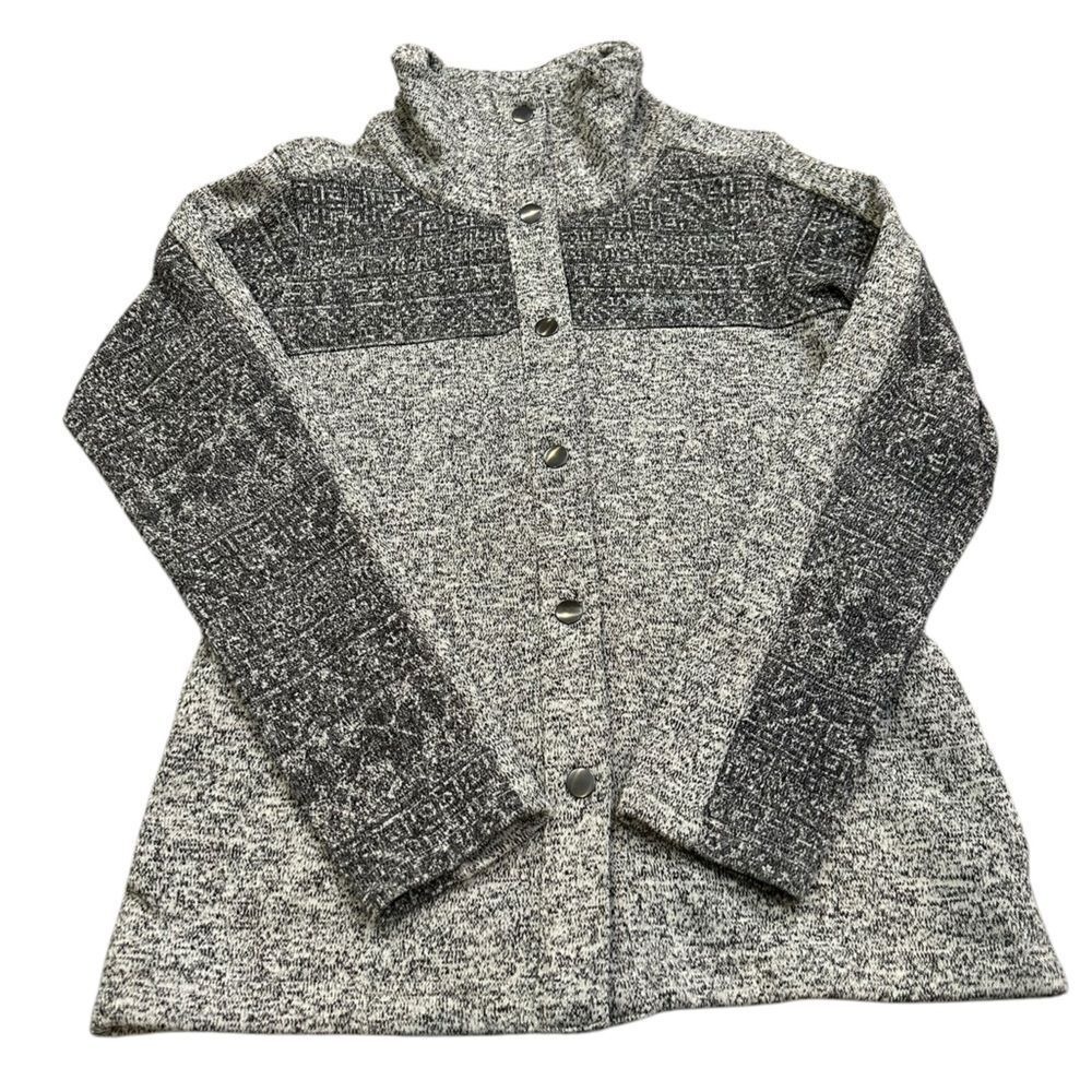 Women's Columbia snap button gray jacket size S