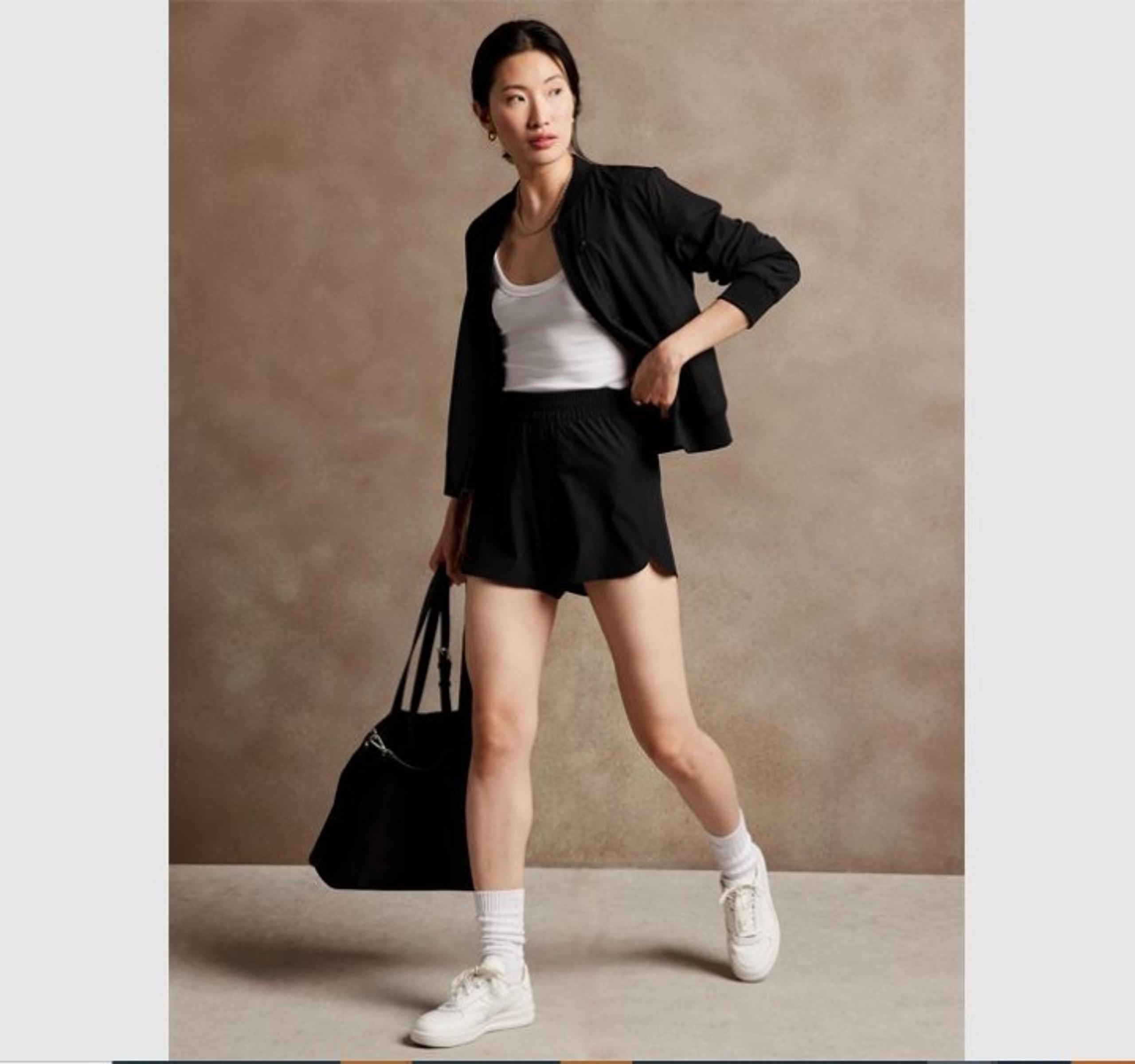 Banana Republic Active Running Short Black Sz S