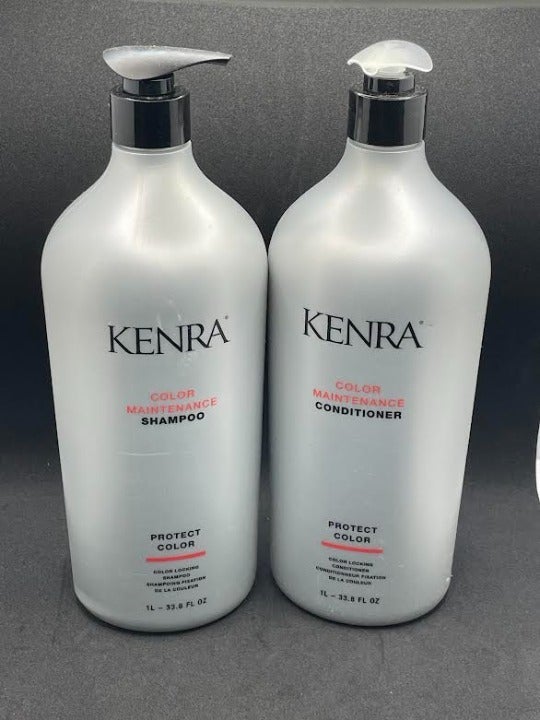 Kenra COLOR MAINTENANCE Shampoo & Conditioner Liter Duo with PUMPS, 33.8 oz