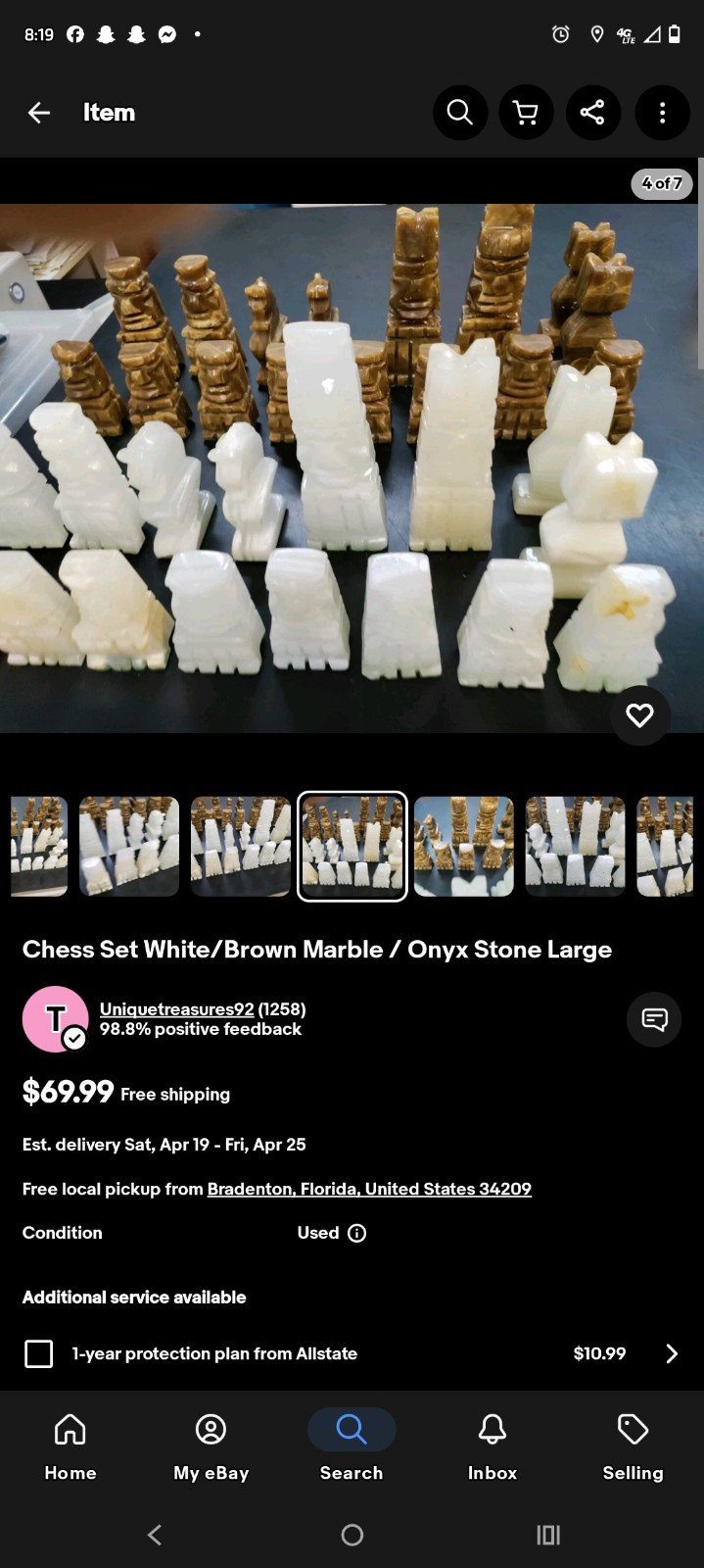 Chess board pieces