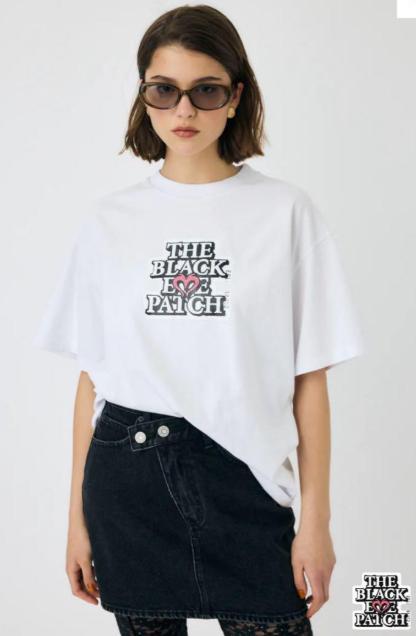 MOUSSY blackeyepatch OG Rhinestone Tee (white)