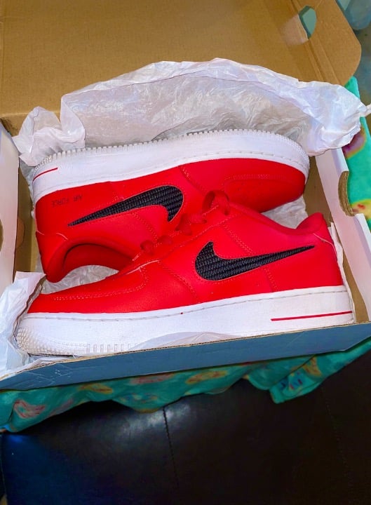 Nike Air Force 1 Low 07 University Red DB2616-600 (GS)