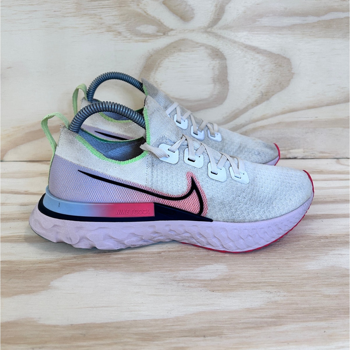 Nike - React Infinity Run FK - Running Shoes - White - Men's - 8.5 - CW5636-100