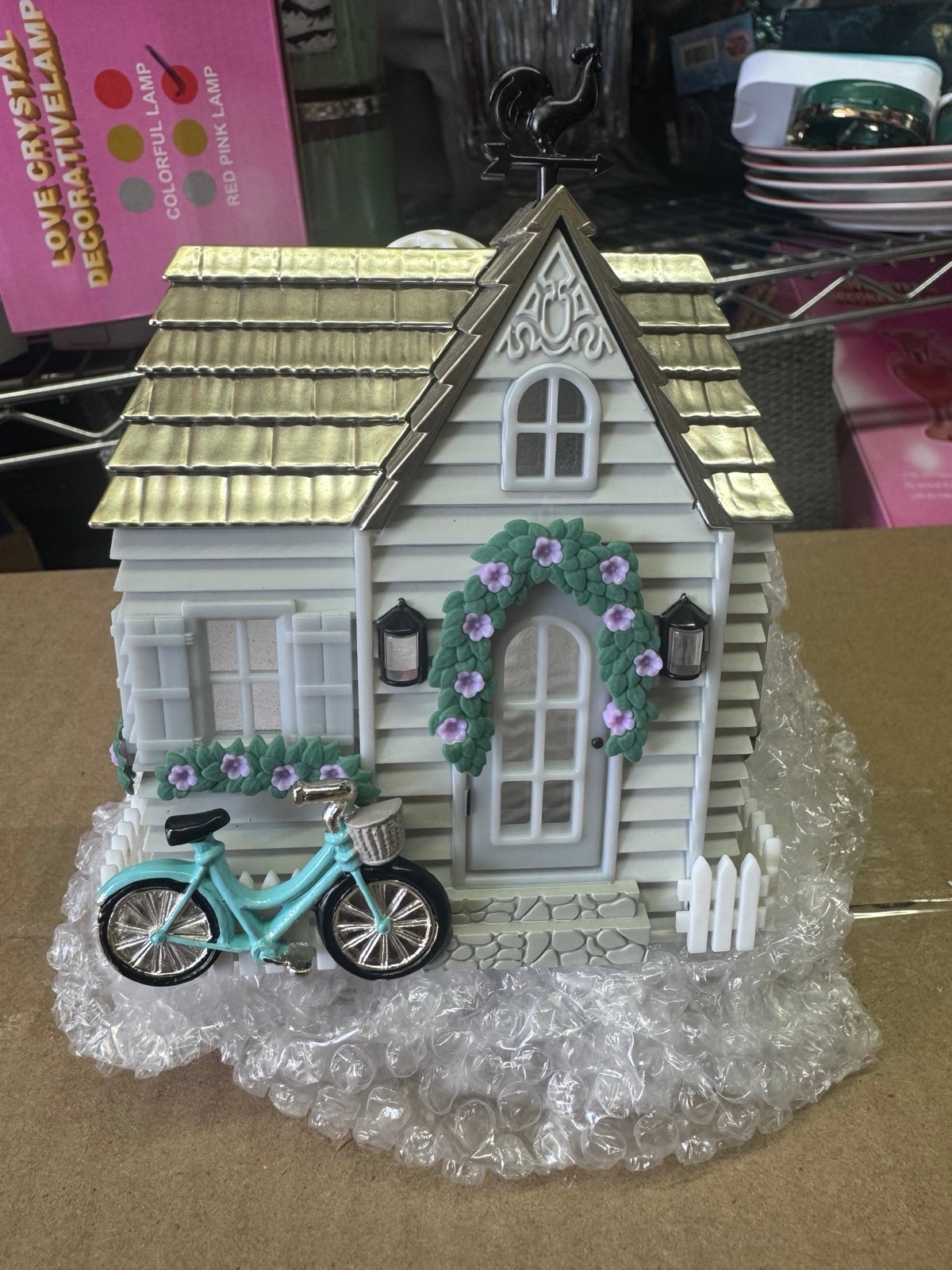 Bath Body Works Spring House Cottage Wallflower Plug In Nightlight Bike Rooster