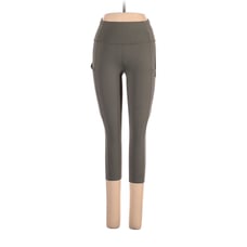 LULULEMON ATHLETICA Grey Sage F & F HR Crop 19 Leggings - US 4