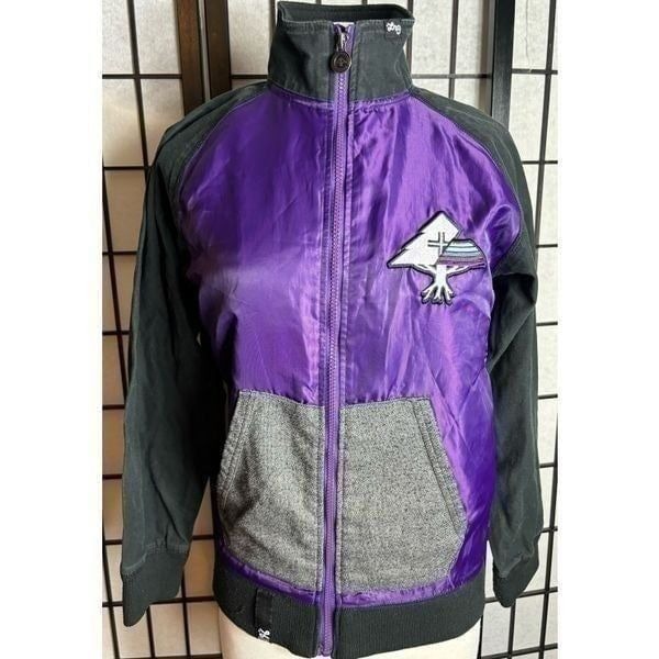 LNG Purple Zip Up Windbreaker Jacket