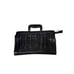 Mid Century Pleated Black Leather Messanger Bag Clutch Laptop Briefcase Vintage