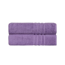 Hotel Quality 100% Turkish Cotton 35 x 70 2 Pieces Oversized Bath Sheet Purple